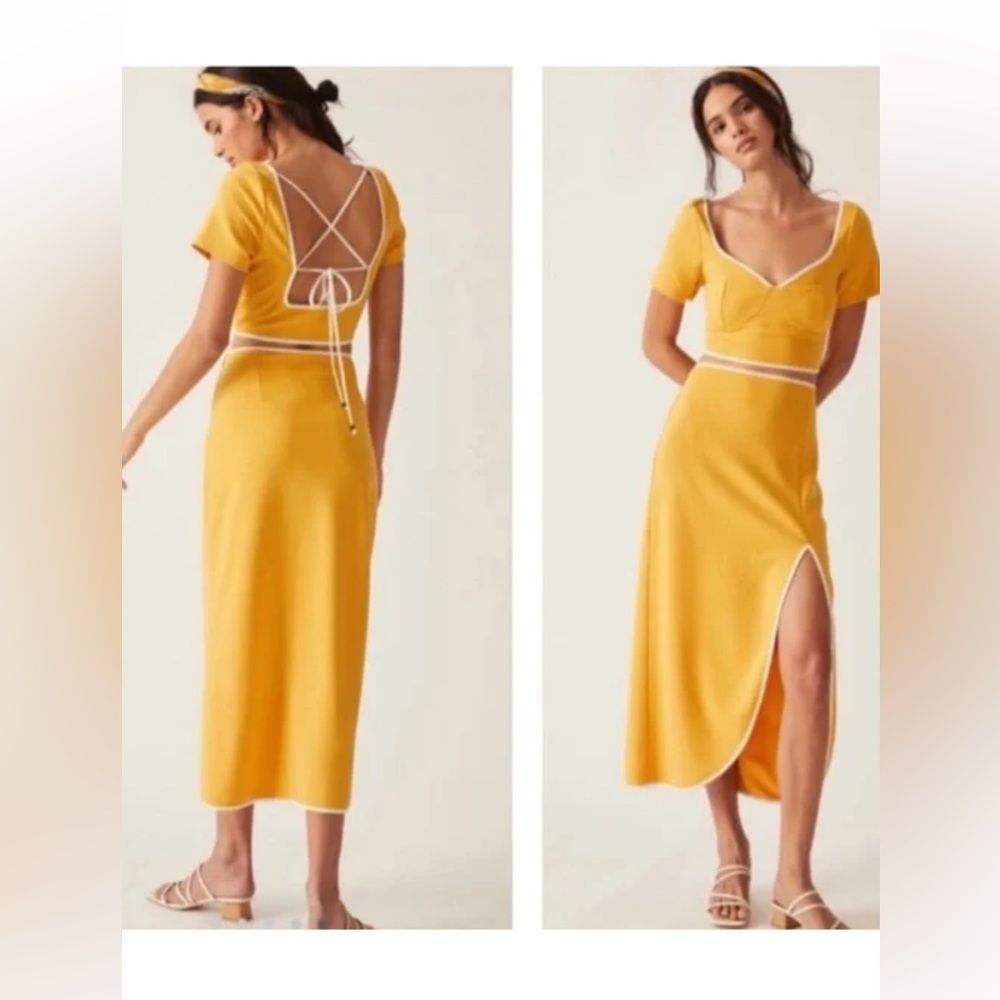 Maeve by Anthropologie 2 piece skirt and crop top set xxsmall